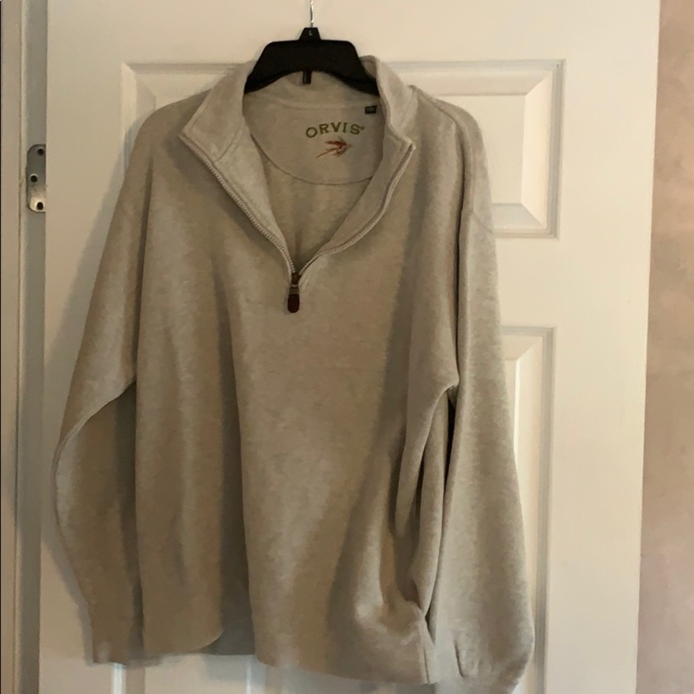 Orvis quarter zip sweatshirt